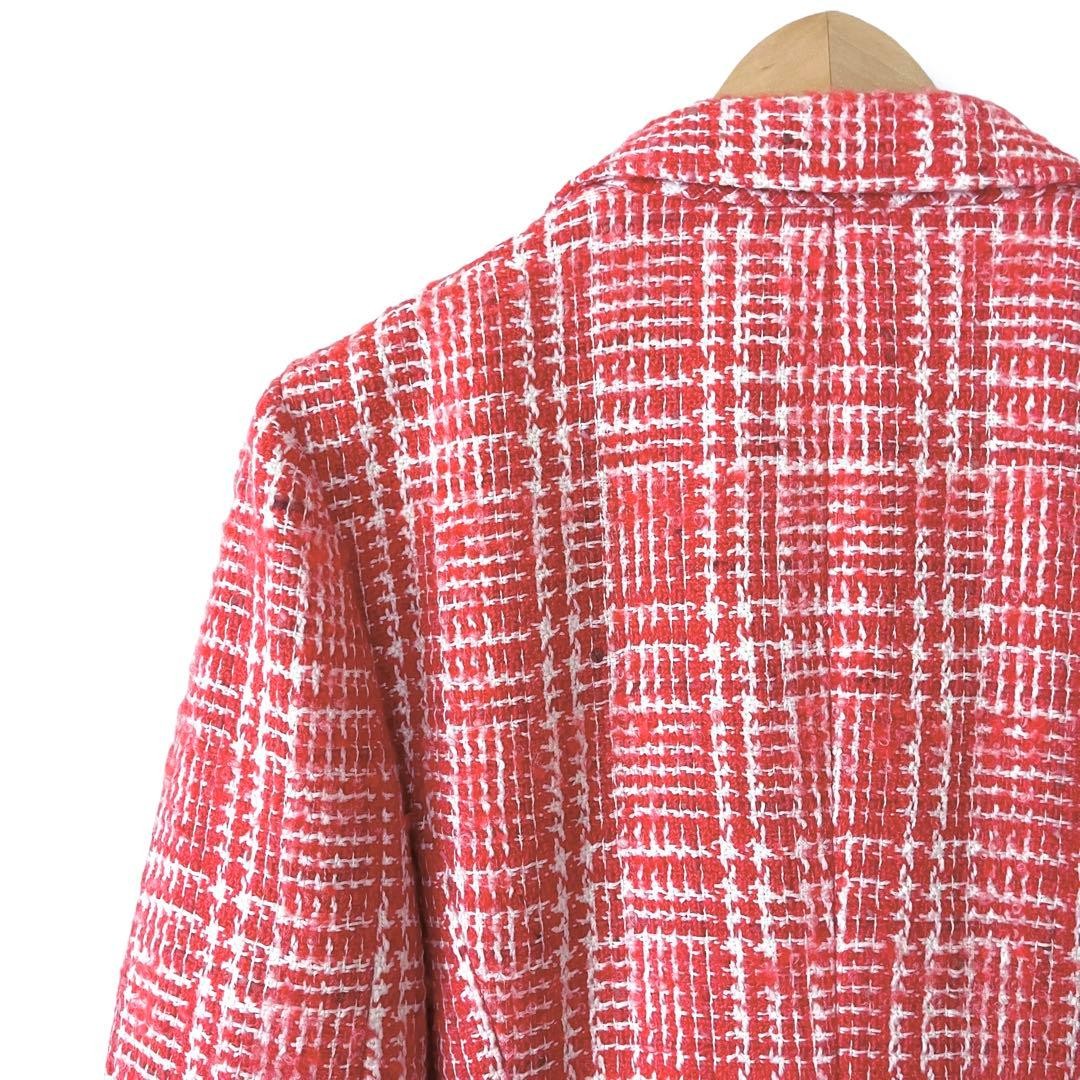 Good Condition Chanel Coco Mark Button Wool Tweed… - image 11