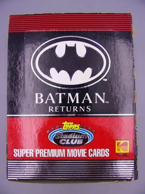 1992 TOPPS STADIUM CLUB BATMAN RETURNS MOVIE CARDS FULL BOX - 36PKS