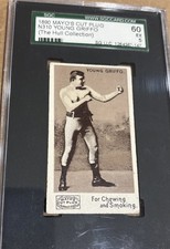 1890 Mayo’s Cut Plug N310 Young Griffo Rookie RC Tobacco Card SGC 60 EX 5 HOF