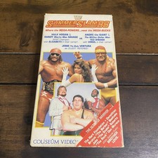 WWF SUMMERSLAM 1988 VHS SIGNED BY DEMOLITION AND BRUTUS BEEFCAKE RARE