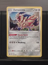 Zamazenta SWSH034 rara carta collezionabile promozionale spada e scudo Pokemon TCG