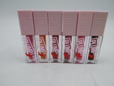 Lot of 6 Maybelline Lifter Plump Lip Gloss 5.4ml/0.18 fl oz See Pics for Shades