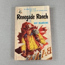 Renegade Ranch by Roy Manning 1950 Pocket Book Vintage Paperback Book