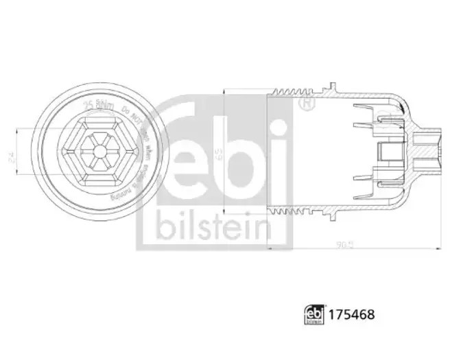175468 FEBI BILSTEIN Cap, oil filter housing for CHRYSLER,DODGE,FIAT,JEEP,LANCIA - Image 8