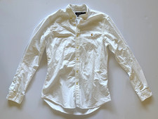 Polo Ralph Lauren Men s SLIM FIT Stretch Oxford Shirt White Cotton Size Medium