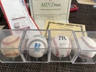 Autographed Baseball Lot – Randy Johnson, Phil Rizzuto, Moose Skowron,Doc Gooden