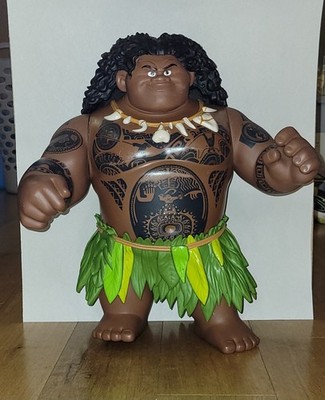 Works! Large Disney Moana Mega Maui Talking Singing Doll Toy Action Figure 16'' 