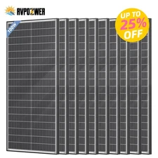 RVPOZWER 100W 200W 300W 400W 500W 1000W Bifacial Solar Panel 12V Mono Home Power