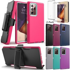 For Samsung Galaxy Note 20 Ultra Case Cover Belt Clip Holster / Screen Protector
