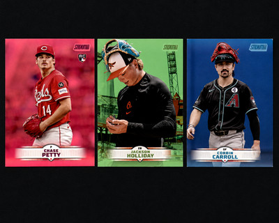 2025 TSC - Chase Petty Pink, Jackson Holiday Green, and Corbin Carroll Blue Lot