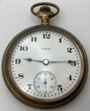1925 Elgin Grade 288 18s Model 5 7 Jewels Gold Filled Pocket Watch