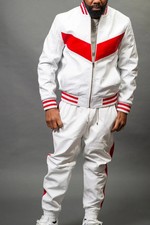 Men’s Genuine Leather Tracksuit – Premium Urban Sweatsuit Set Hoodie & Pants