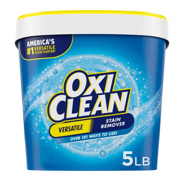 5 lb Oxygen Laundry Detergent Booster Powder Versatile Stain Remover for All Fab