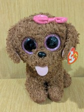 Ty Beanie Boos MADDIE the Brown Poodle Dog (Buddy Medium Size 9 Inch) NEW MWMTS