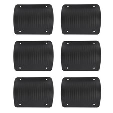 Black Durable Plastic Luggage Corner Protectors 6Pcs DIY Bag Accessories