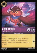 Archimedes 36/204 Regular Disney Lorcana The First Chapter NM