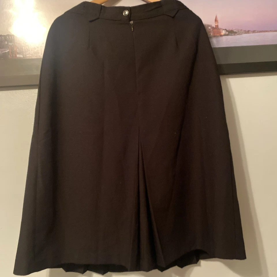 Falda plisada negra vintage de mujer St Michael hecha en Reino Unido Foto 3 de 4