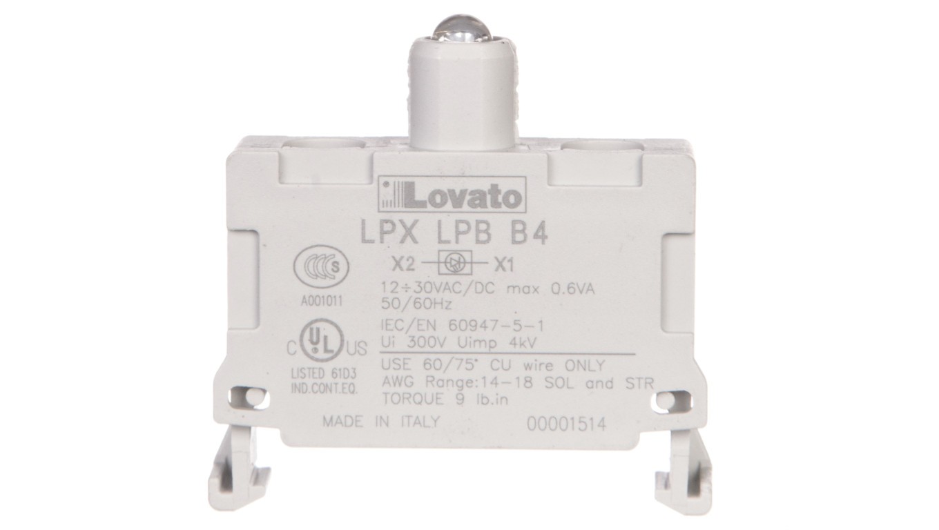 LED Socket Red 12-30V AC/DC LPXLPBB4 Platinum