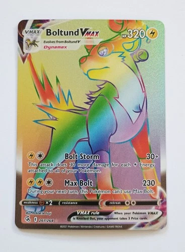 Boltund VMAX (Secret) Secret Rare SWSH08: Fusion Strike 267/264 NM