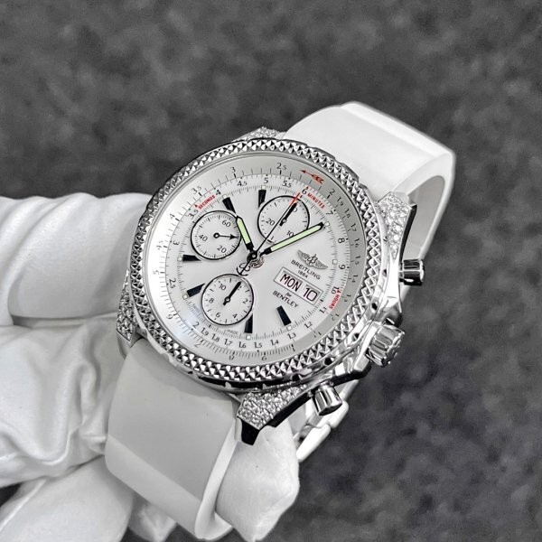 BREITLING Watch Bentley GT Diamond Special Edition White Rubber