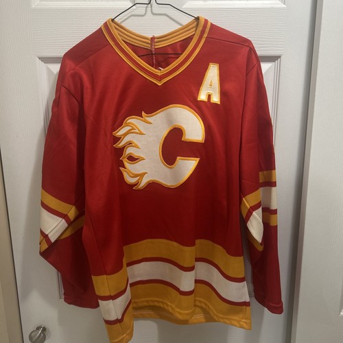 1980’s Authentic CCM Doug Gilmore Calgary Flames NHL Hockey Jersey Sz Small