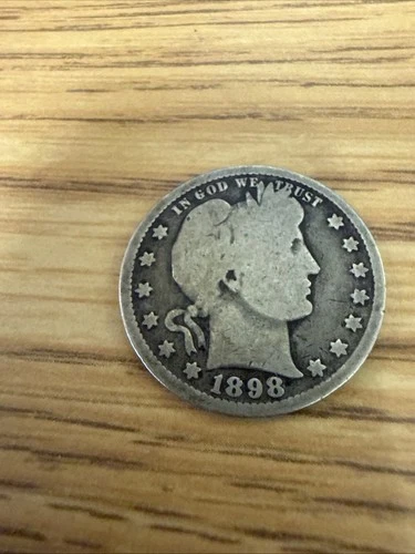 1898 Barber Quarter Dollar,