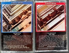 Beatles Red  Blue Album Cassette Lot 1962-1970 Apple Capitol Vintage