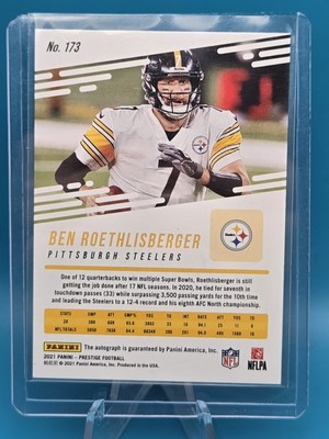 BEN ROETHLISBERGER - 2021 Prestige #173 Xtra Points Premium AUTO