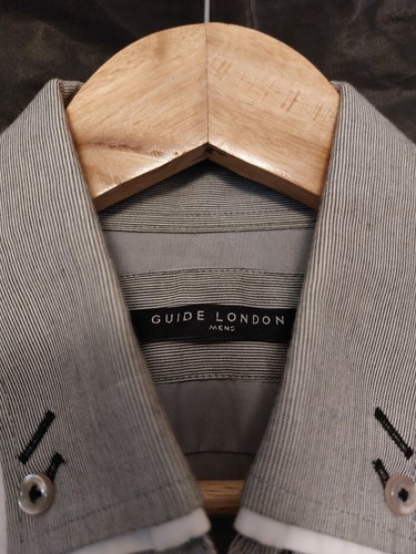 Guide London Long Sleeve Shirt Grey Size L Good Condition - Picture 3 of 5