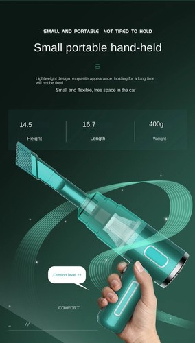 Mini Car Cordless Vacuum Cleaner Portable Large Suction Household Cleaning Equil - Picture 14 of 23