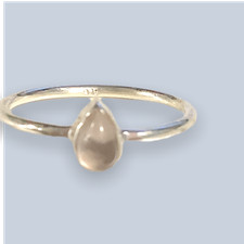 Clear Quartz Sterling Silver Rings 4-8 