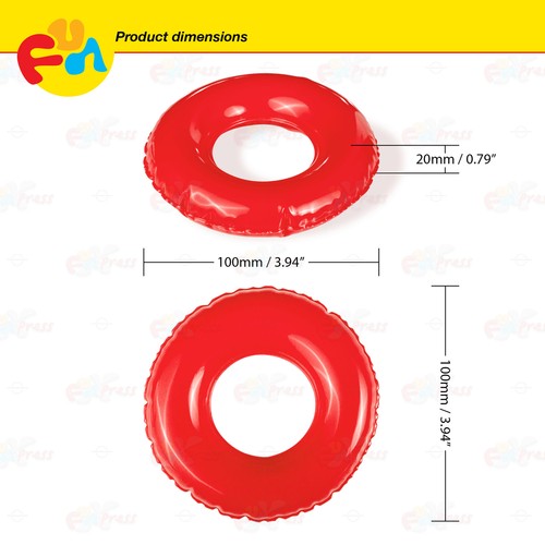12 Pcs Set Eco-Friendly Fun Elephant Rubber Toys Swim Ring Pool Party Bath Gift - Picture 8 of 10
