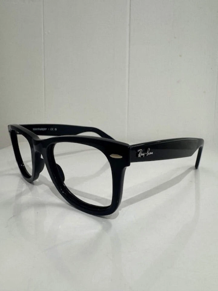 Gafas de lectura Ray Ban 4340 Wayfarer Ease 2000 negro brillante 50 22 150 + lente Hoya Foto 3 de 4