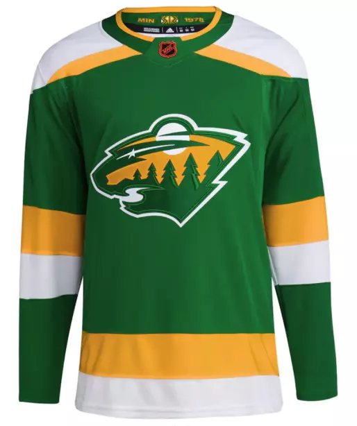 Men s Minnesota Wild adidas Green Reverse Retro 2.0 Authentic Blank Jersey