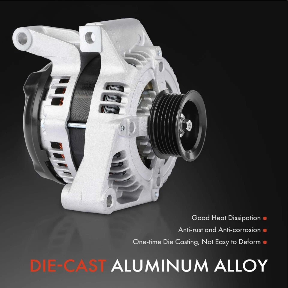 Alternador para Chevrolet Equinox Pontiac Torrent 2006 145 amperios 12 V CW 6 ranuras Foto 4 de 4