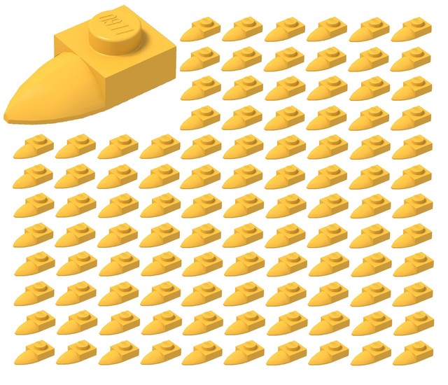 Lego Black Plate Modified 1x1 Tooth 49668 Element 4273590 for sale ...