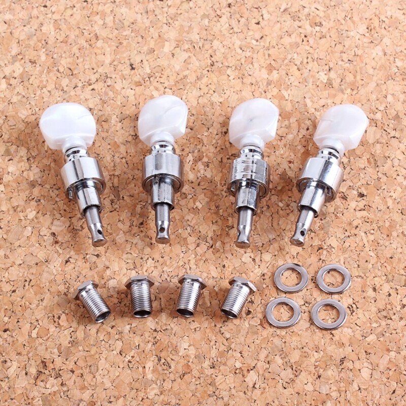 4Pcs Banjo Tuner Banjo Geared Machine Pearled Pegs Tuning 4 Head Tuner 4pcs-banjo-tuner-banjo-geared-machine-pearled-pegs-tuning-4-head-tuner