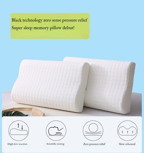 Orthopedic Contour Memory Foam Pillow Cervical Bed Pillow for Pain Relief