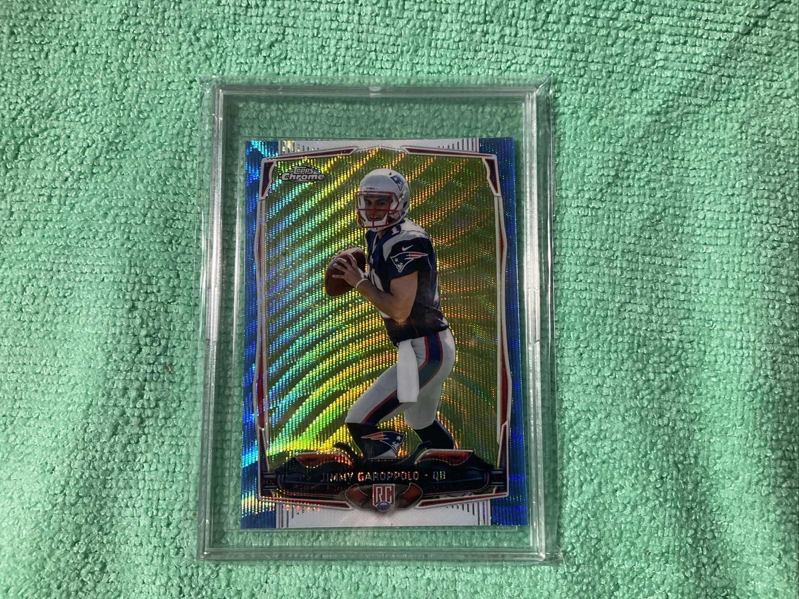 JIMMY GAROPPOLO 2014 Topps Chrome Blue Wave Refractor RC 49ers Rookie