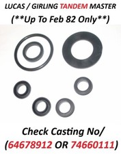MORRIS Marina Ital BRAKE MASTER CYLINDER REPAIR SEALS KIT (Lucas Tandem) (75-82)