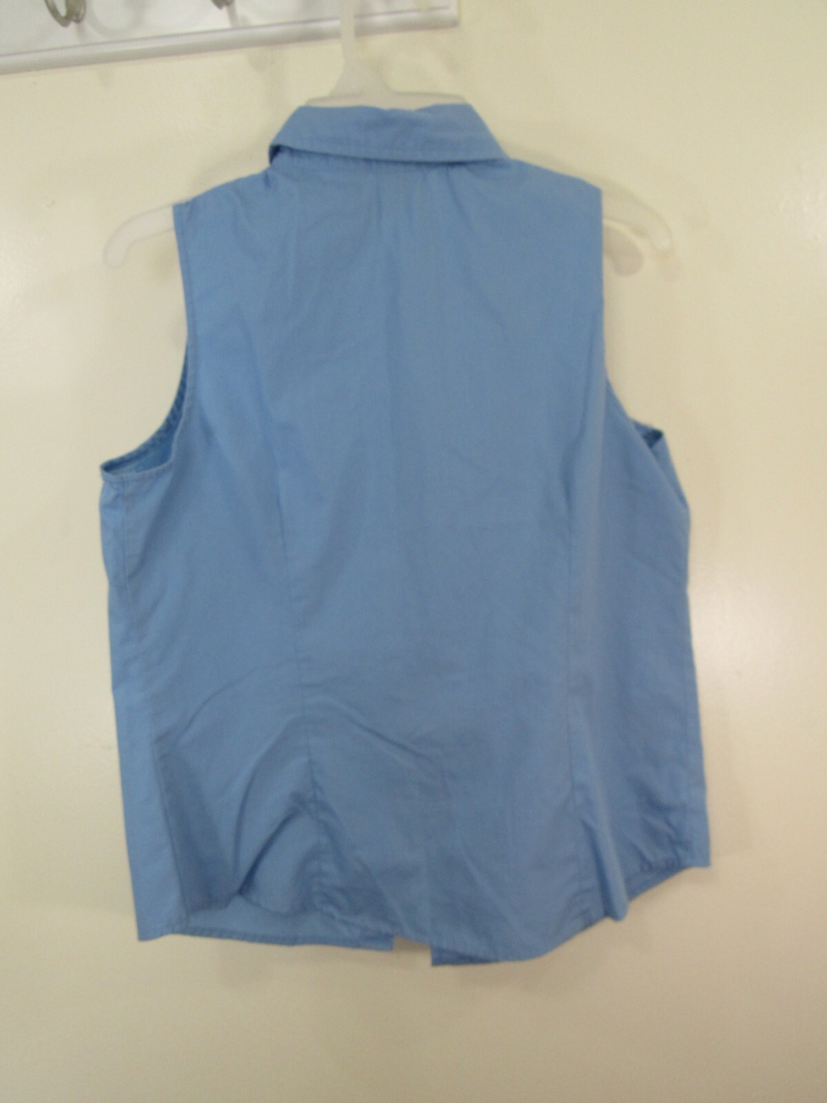 Basic Editions Top Size S Blue Button Front Sleev… - image 3