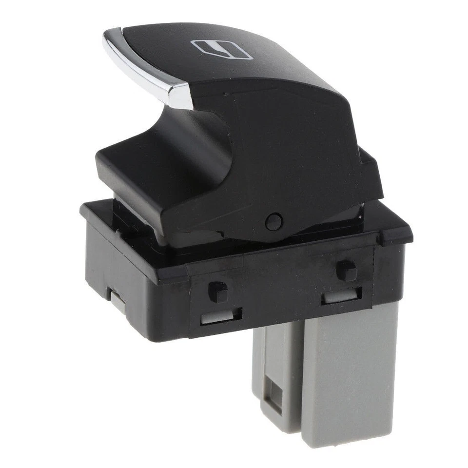 PULSANTE INTERRUTTORE ALZACRISTALLI FINESTRINI CROMATO VW GOLF 5 6 POLO PASSAT - Immagine 2 di 4