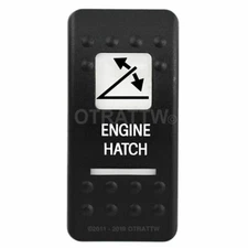 OTRATTW Carling Technologies Contura II Rocker Switch, ENGINE HATCH, WHITE LENS