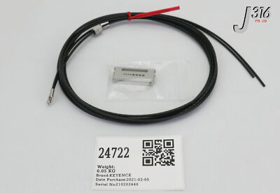 ^_^ 24722 KEYENCE TRANSMISSIVE FIBER UNIT CABLE (NEW) FU-V7FN | eBay