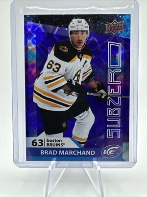 2021-22 Upper Deck Ice Sub Zero #SZ-12 BRAD MARCHAND  Boston Bruins