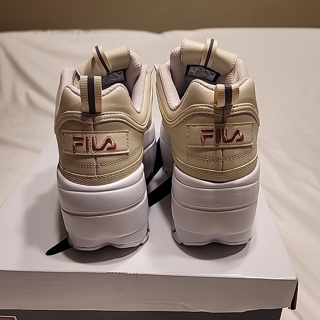 FILA★DISRUPTOR 2 1998★厚底★兼用★ベージュ系 FILA Disruptor II 2 Wedge Platform Shoe Sneaker Chunky Beige