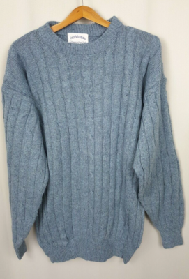 Pull Homme Best Montana Maille Torsadée Acrylique Taille L - Occasion Très Bon état, Vintage
