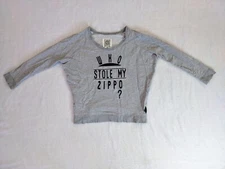 Zippo Case Women's Size XS Sweatshirt Lighter Collector Humorous Zippo Sweater