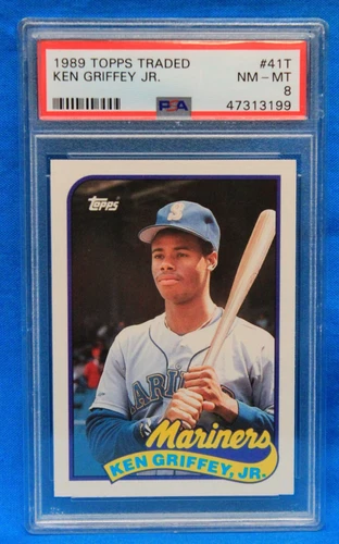 1989 TOPPS TRADED # 41T Ken Griffey Jr  RC PSA 8 NM-MT # 47313199 MARINERS !!!!