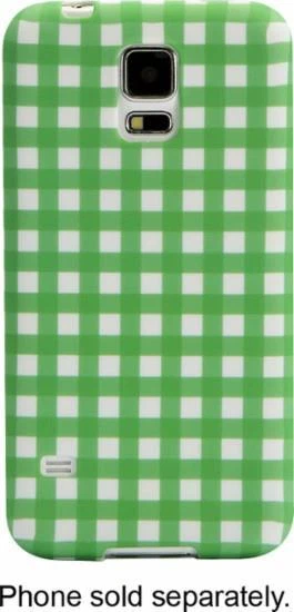 Funda Carcasa Suave Dynex para Samsung Galaxy S 5 S5 Checker Verde/Blanco Foto 3 de 4